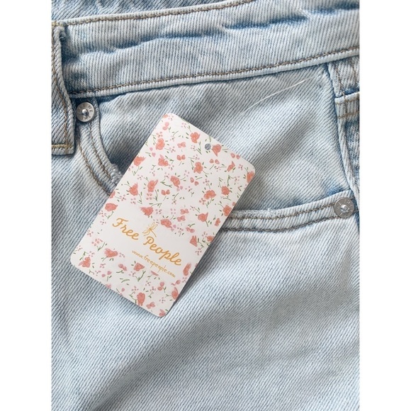 Nwt Free People Ripped Denim Mini Skirt Montauk - Picture 7 of 12